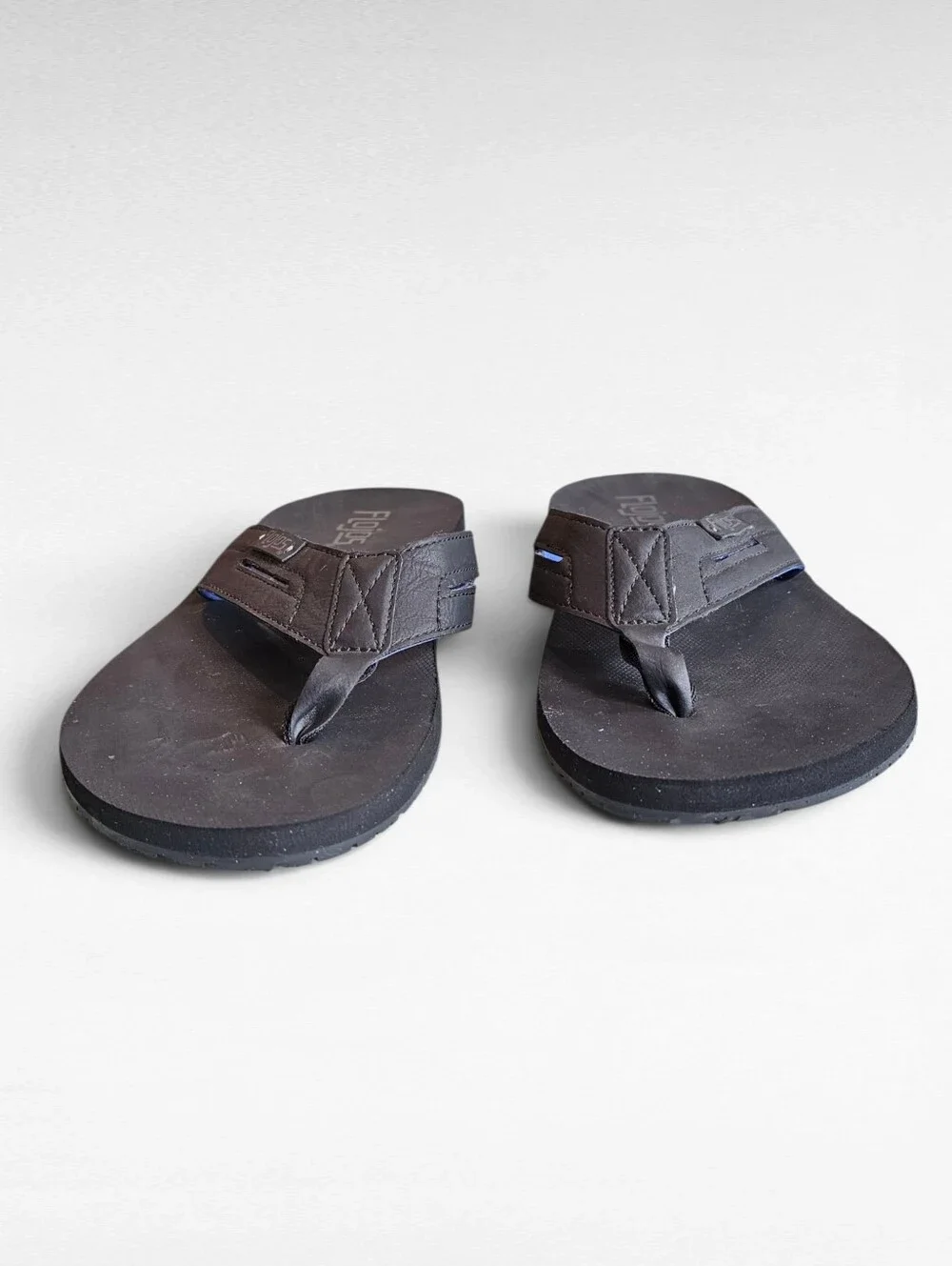Flojos Flip Flops Black Size 10